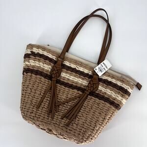 Style & Co Straw Bag OS
